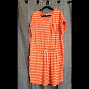 Knit Drawstring Waist Dress